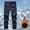 Dark Blue, variant on Lilgiuy Men's Winter Ski Snow Pants Hiking Pants Waterproof Windproof Zip Front Slim Fit Sport Outdoor Pants with Pockets for Cold Weather