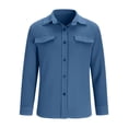 thumbnail image 4 of Xdegoge Women's Long Sleeve Western Style Shirt with Chest Pockets, Fitted Cut, Denim-Like Fabric, Classic Casual Look, 4 of 7
