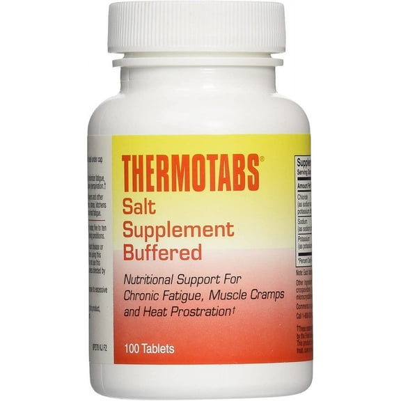 Salt Supplement Buffered Tablets 100 Tablets (Pack of 3), Product of THERMOTABS By Thermotabs