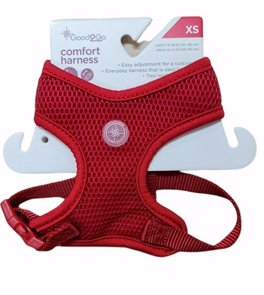 Good2Go Mesh Dog Soft Vest Harness Padded Breathable Lightweight Red XS