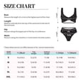 thumbnail image 6 of Wukai Cool Skull Love Women's Bikini Set Two Piece,wimsuit High Waisted V Neck Twist Front Adjustable Spaghetti Straps Bathing Suit-Large, 6 of 7