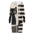 thumbnail image 5 of Womens Zip up Hoodies Holiday Hoodie Sweatshirt for Women Halloween Basic Layering Hooded Jacket Hoodies Y2k Long Sleeve Jacket with Pockets Skeleton Print Workout Hoodies, 5 of 5