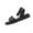 Black, variant on Womans Sandals Flat Heel Open Toe Summer Casual Daily Versatile Solid Color Women Footwear with Buckle Comfortable Ankle Strap Walking Beach Shoes White 9