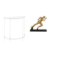 thumbnail image 1 of Mesita de noche de acrílico,Mesa auxiliar de acrílico transparente Mesa auxiliar transparente en capas,Mesa pequeña de acrílico,mesita de noche pequeña,compacta,Estatua del, 1 of 8