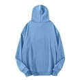 thumbnail image 3 of KeShDi Sherpa Hoodie Mens Sweatshirts Hoodies Men's Casual Hoodie Men's Hoodie Long Sleeved Sky Blue 3X, 3 of 7