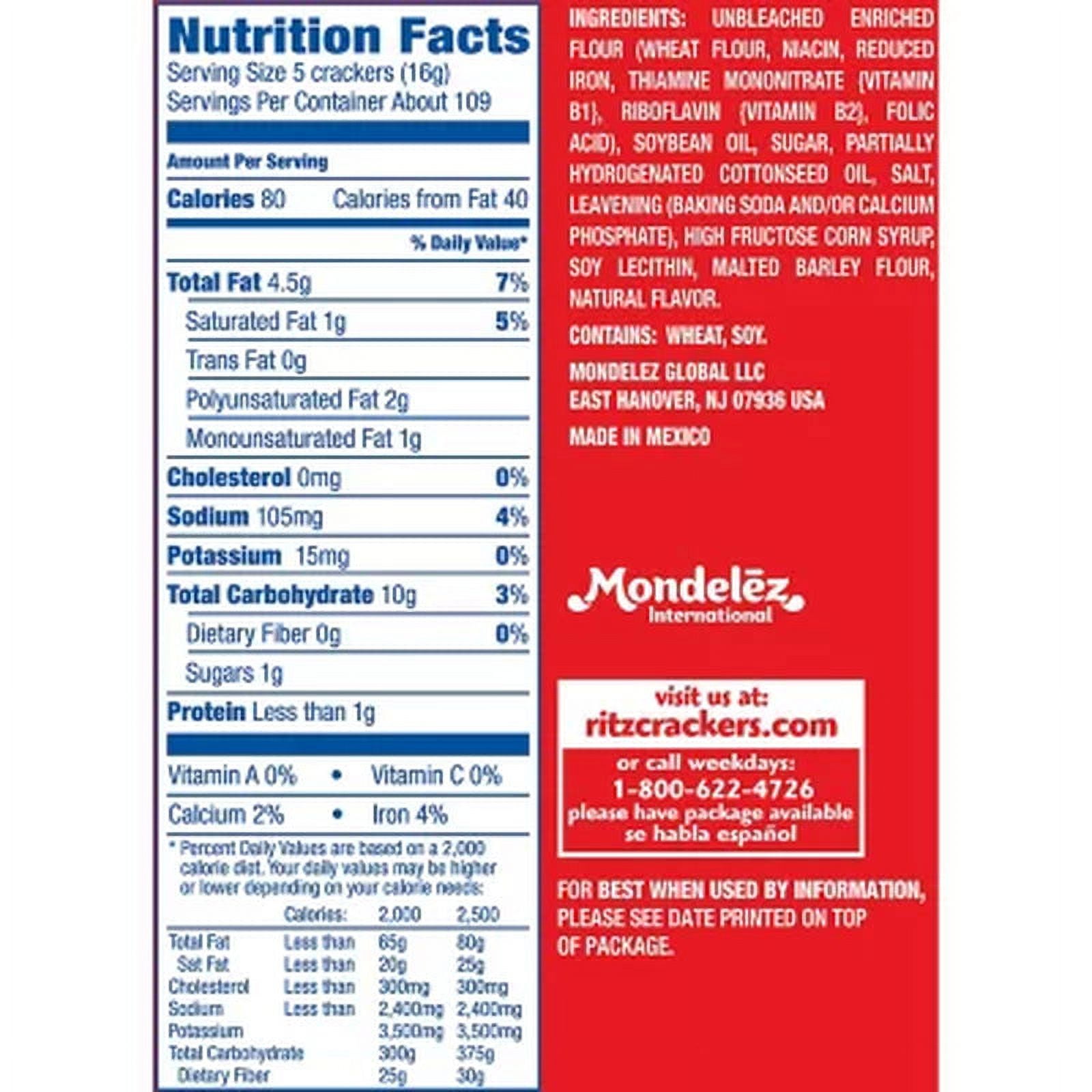 RITZ Original Crackers, 18 Pk.