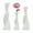 Matte White, variant on TOPCHANCES Ceramic Vase Set, Set of 3 Geometric Decorative Vase for Dried Flowers, Pampas Grass, Modern Home Decor Birthday Gifts (Matte White)