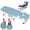 Blue, variant on NAIZEA Heavy Duty Tanning Chair, Adjustable 5-Position Folding Camping Cot with Face and Arm Holes, Mattress and Pillow