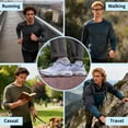 thumbnail image 5 of HI HATIDE Men's Orthotic Walking Shoes Wide Toe Box Arch Support Plantar Fasciitis Relief Size 8, 5 of 9