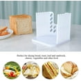 thumbnail image 3 of Toast Bread Slicer Mold, Bread Slicers Guide Cutting Board Toast Loaf Cutter Baking Tools with 4 Thickness Size for Homemade Bread Cakes Bagels, 3 of 5