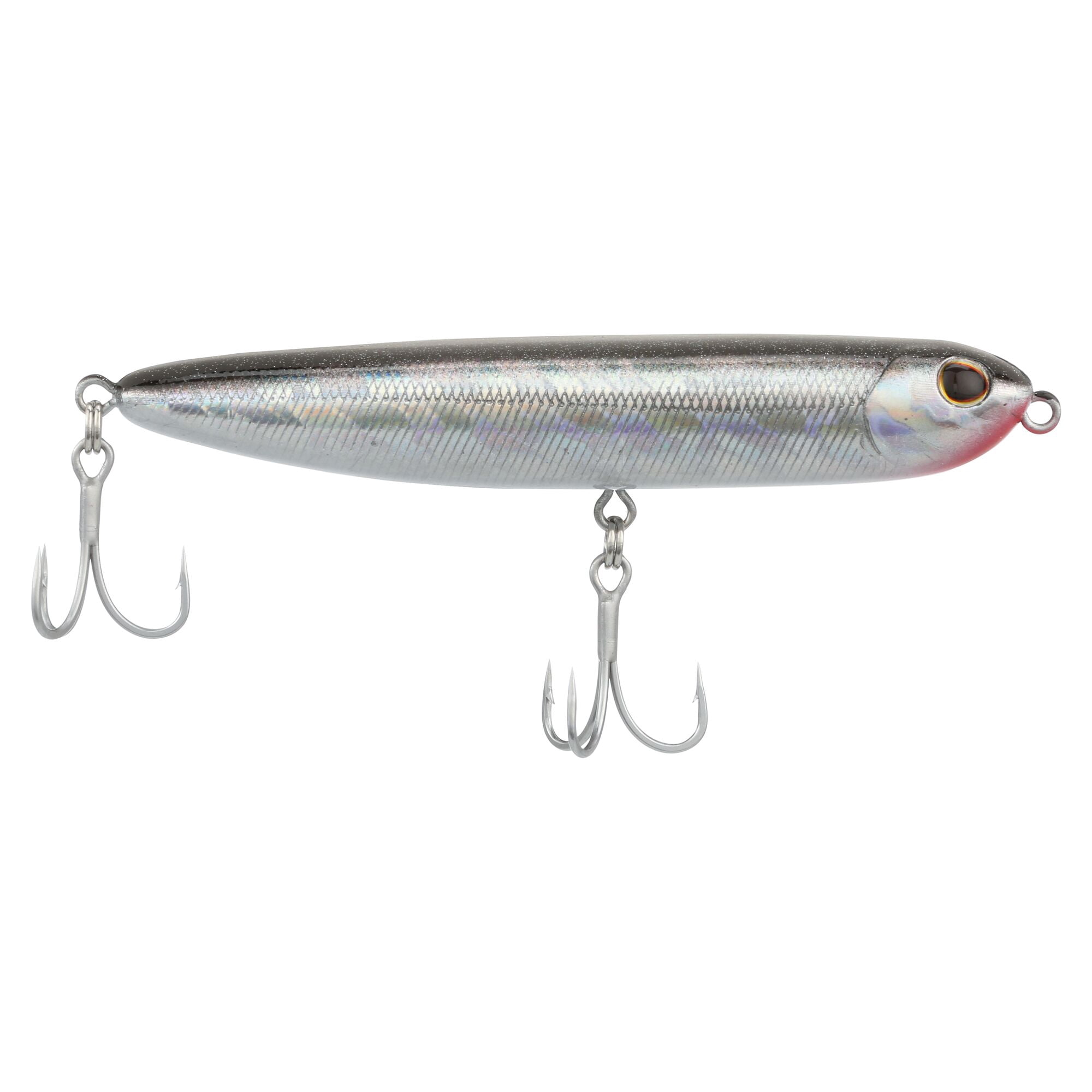 Berkley Drift Walker Saltwater, 3.5 in, Topwater Baits, Black Silver (1 Count)