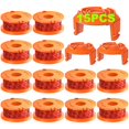 thumbnail image 1 of Hilo para carrete de desbrozadora YWTESCH, 15 unidades, 3 m, 1,65 mm, compatible con Worx, 1 of 8