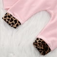 thumbnail image 6 of SJLDQY Baby Girls Hooded Tracksuit Set Soft Jogger Outfit Casual Leopard Print Fall Winter Clothing, 6 of 7