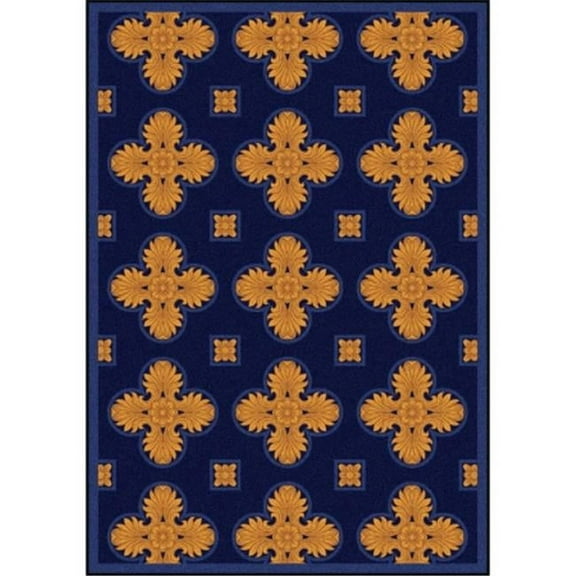 Any Day Matinee Tivoli Rectangle Theater Area Rugs  04 Navy - 3 ft. 10 in. x 5 ft. 4 in.