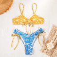 thumbnail image 5 of MKLEKYY Bas de Bikini Taille Haute Maillots de Bain pour Femmes Ensemble Bikini String Deux Pièces, 5 of 5