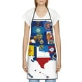 thumbnail image 3 of Gaeub The Map Of United States Kitchen Cooking Aprons Adjustable Bib Apron Waterdrop and Oil Resistant Kitchen Chef Apron for Women Men, 3 of 7