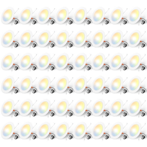Iluminación empotrada Amico 7,2" 5 CCT 12 W 1050 lm, paquete de 48