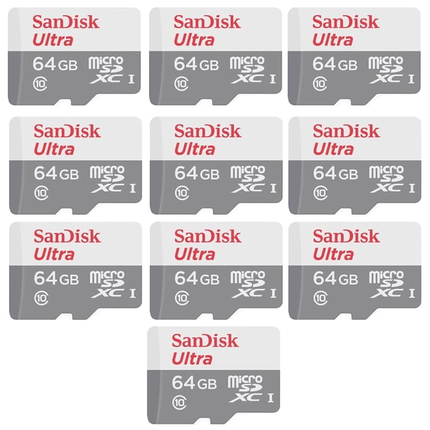 Tarjeta de memoria SanDisk Ultra 64GB microSDXC UHS-1 con adaptador x1
