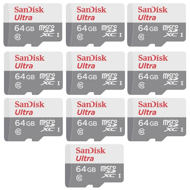 Tarjeta de memoria SanDisk Ultra 64GB microSDXC UHS-1 con adaptador x1