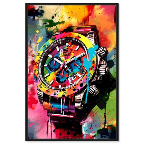 Watch For Legends Canvas Urban Graffiti Wall Art by Notoriart, Black Frame, 10" x 15"