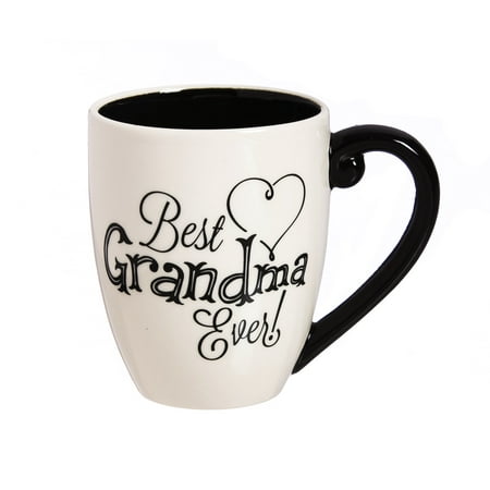 Cypress Home Best Grandma Ever Ceramic Coffee Mug, 18