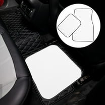 OUNONA 1 Set White Rubber Anti- Car Floor Mats Non- for Car Interior Accessories