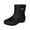 Black, variant on LIJCC Outdoor Work Booties Rain Boots Water Proof Boots Rubber Garden Shoes Anti-Slipping Rainboots for Ladies with Comfort Insole Lightweight Short Rain Shoes