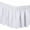 White, variant on Scalloped Elastic Bed Wrap Around Easy Fit Dust Ruffle Bedskirt /King