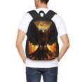 thumbnail image 4 of Balery Cool Black Eagle Mochila para hombre y mujer - Tela Oxford 600D resistente - Gran capacidad, resistente al agua, ideal para la escuela, viajes y senderismo, 4 of 6