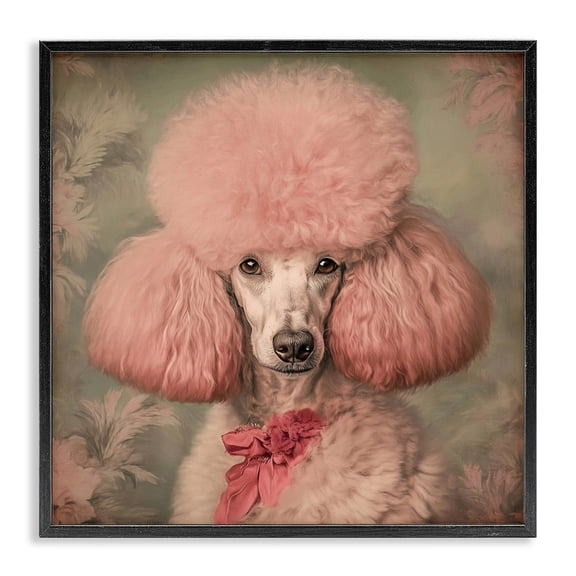 Stupell Industries Farmhouse Miss Baroness Blush Black Framed Giclee Art, 12 x 12, by Tina LeCour