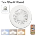 thumbnail image 2 of Ceiling Fans Light Remote Control 3 Color Temperature Smart Ceiling Fan With LED Light E27 Converter Base Home Bedroom Lighting, 2 of 11