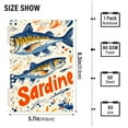 thumbnail image 2 of FORMRS 1-Subject Spiral Notebook 8" x 5" College Ruled 60 Refillable Sheet A5 Hard Cover, Blue Sardines Pattern, 2 of 7