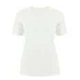 thumbnail image 5 of Deago Women's V Neck Lace Short Sleeve Shirts Tops Waffle Knit Loose Casual Tee Blouse (White, 2XL), 5 of 9