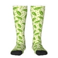 thumbnail image 1 of Fotbe Green Peas Calcetas Divertidas Estampadas para Hombre y Mujer, Calcetas de Algodón hasta la Rodilla para Caminar, Correr, Enfermería y Embarazo, 1 of 6