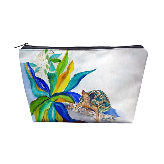 Betsy Drake Interiors Turtle & Lily Pouch 8.5x6