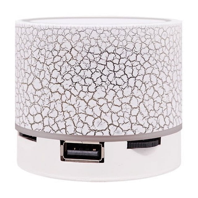 Yimiti Portable Speaker With Color Changing Led Light - Charging Cord,,White