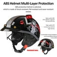 thumbnail image 2 of Lightweight Motorcycle Half Helmet for Adults DOT Approved 620g ABS Skull Cap Quick Release Buckle Retractable Visor Cooling Liner Cruiser Scooter, 2 of 6