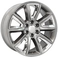 thumbnail image 3 of OE Wheels CV73 22 Inch Rims and Tires Fit Tahoe Style 6x139.7 22x9 Gloss Hyper Black with Chrome Insert - Hollander 5696 - Dueler H/L Alenza 285/45-22 (Set of 4), 3 of 5