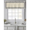 thumbnail image 4 of Valance Curtains for Kitchen Windows Geometric Chic Black FrameRod Pocket Valance Greek Style Short Window Curtain Topper for Bedroom Living Room Bathroom 54x18in, 4 of 9