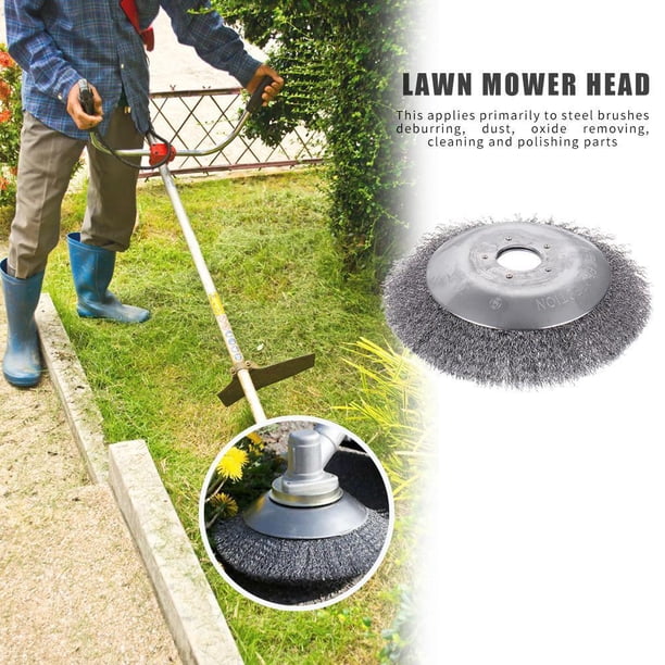 Tête De Coupe-Herbe En Fil D'Acier – Lot De 2 – Longueur 15 Cm – Universelle Pour Plateau De Tondeuse à Gazon (3 Lames)