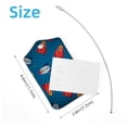 thumbnail image 4 of Square 2Pack PU Leather Space Rocket Cruise Luggage Tag with Privacy Cover and Stainless Steel Ring - Suitable for Travel Handbags Backpacks Luggage Tags, 4 of 6