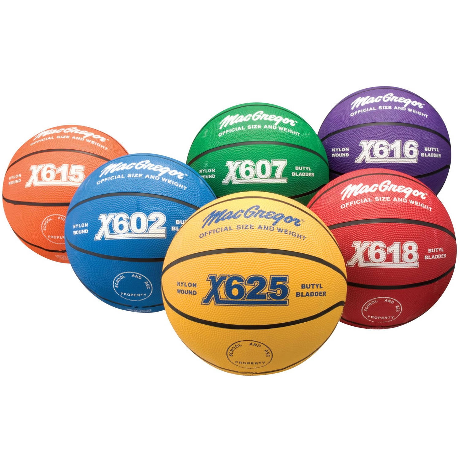 Kuangmi Multi-color Basketball for Junior Kids Child Boys Girls Size 5 27.5" 