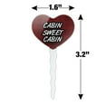 thumbnail image 6 of Cabin Sweet Cabin Red Plaid Heart Love Cupcake Picks Toppers Decoration Set of 6, 6 of 6