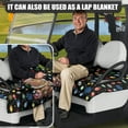 thumbnail image 2 of Yuyamidu Cute Capybara Golf Cart Seat Covers, Colorful Light Club Car Seat Blanket with Pockets, Christmas Golf Cart Accessories for Most Club Cars, 2 of 7