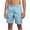 Light Blue, variant on Xzbqbs Men's Outdoor Cargo Shorts Zipper Multi Pocket Inner Drawstring Waist 5 Inch Summer Bottoms Solid Color Lightweight Hiking Utility Trousers with Pockets
