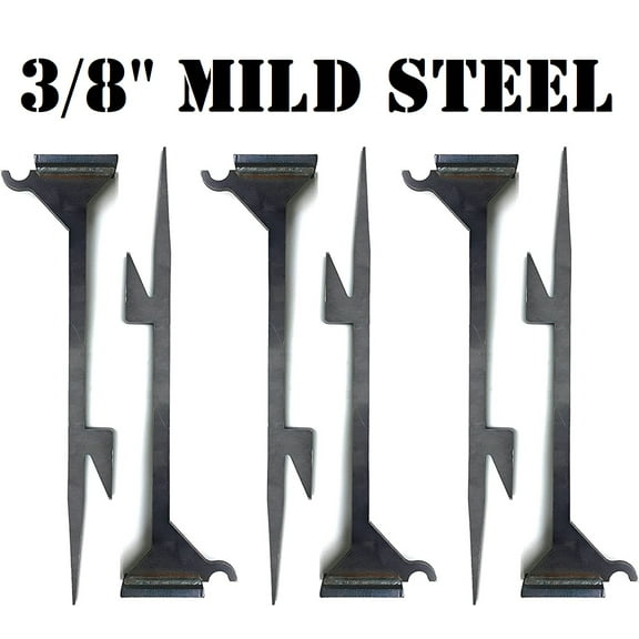 Magnum Target 24 inch Heavy-Duty-Knock-over-amp-Hanging-Stands-for-Steel-Targets-6pc-Metal-Set - STD6NP-HOOK
