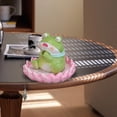 thumbnail image 3 of Zen Desktop Ornament For And Living Room Decorative Resin Frog Figurine For Stress And Aesthetic Appeal, 3 of 8