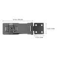 thumbnail image 2 of HEALEEP 1Jgo Cerradura Para Gabinete Con Pestillo Hasp De Inoxidable Gris Oscuro, 2 of 8
