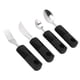 thumbnail image 5 of Utensilios para Parkinson Ticfox 4 piezas Utensilios ponderados de goma Utensilios adaptativos, 5 of 12
