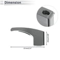 thumbnail image 4 of Gancho Colgante para Motocicleta Ranura Rectangular Soporte para Casco de Motocicleta Equipaje Tono Titanio Longitud 61mm, 4 of 7